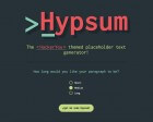 Hypsum - The <HackerYou> Themed Placeholder Text Generator